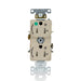 Leviton 20A 125V Duplex Receptacle/Outlet Hospital Grade Tamper-Resistant Dual Marked Controlled NEMA 5-20R 2-Pole 3-Wire Self Grounding Ivory (T8300-2PI)