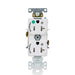 Leviton 20A 125V Duplex Receptacle/Outlet Hospital Grade Tamper-Resistant Dual Marked Controlled NEMA 5-20R 2-Pole 3-Wire Self Grounding White (T8300-2PW)