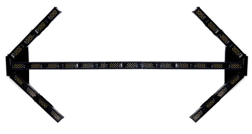 North American Signal Company 12/24V Amber 28 LED Lamp Traffic Assist Double Arrow Ends With 25 Foot Cable And Controller (TA60LPZ-A3)