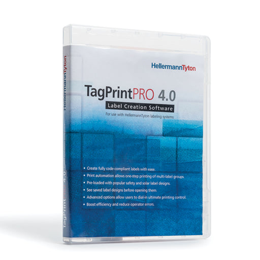 HellermannTyton TagPrint Pro 4.0 Label Printing Software 25 License Network Program 1 Per Package (556-00039)