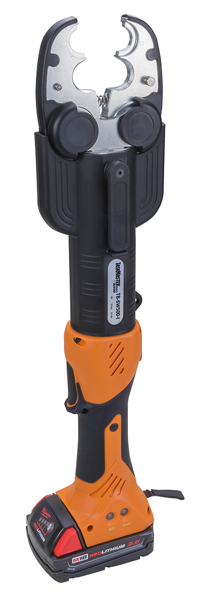 ILSCO Taskmaster 6 Ton Battery Hydraulic In-Line Dieless Crimping Tool With O-Nose Jaw (TB-6WO500-I)