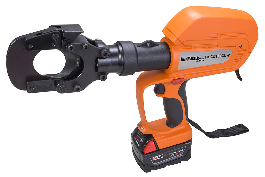 ILSCO Taskmaster Battery Hydraulic Pistol Grip Cutting Tool Without Battery And Charger Cutting Capacity 1.9 Inch CU 1.9 Inch AL (TB-CUT50CU-PX)