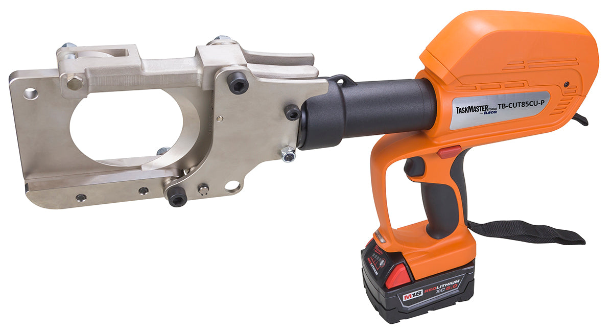 ILSCO Taskmaster Battery Hydraulic Pistol Grip Cutting Tool Without Battery And Charger Cutting Capacity 3.3 Inch CU 3.3 Inch AL (TB-CUT85CU-PX)