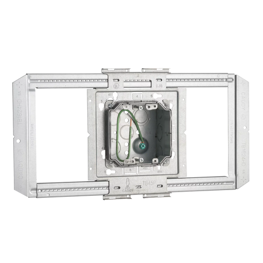 Caddy Heavy Duty Telescoping Bracket Between Stud Assembly Adjustable Double Gang Mud Ring (TBP4DV2)