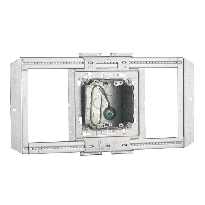 Caddy Heavy Duty Telescoping Bracket Between Stud Assembly Adjustable Double Gang Mud Ring (TBP4DV2)
