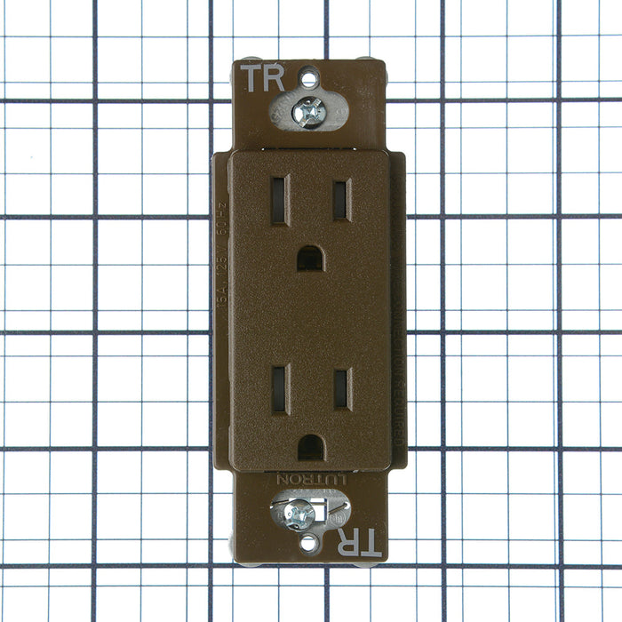 Lutron Claro Designer Tamper-Resistant Receptacle 15A 125V Satin Finish Espresso (SCRS-15-TR-EP)