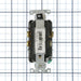 Leviton Decora Plus Duplex Receptacle Outlet Heavy-Duty Industrial Spec Grade Split-Circuit One Outlet Marked Controlled 15 Amp 125V Back Or Side Wire Brown (TDR15-S1)