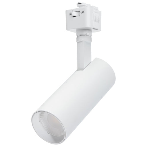 SATCO/NUVO 10W LED Track Head 36 Degree Beam Spread J-Style Track CCT Selectable 2700K/3000K/3500K/4000K/5000K 120V 90 CRI Matte White Finish (TH5001)