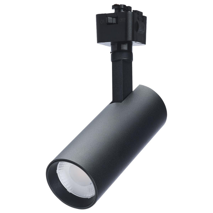 SATCO/NUVO 10W LED Track Head 36 Degree Beam Spread J-Style Track CCT Selectable 2700K/3000K/3500K/4000K/5000K 120V 90 CRI Matte Black Finish (TH5002)