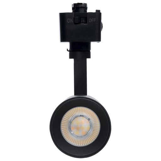 SATCO/NUVO 10W LED Track Head 48 Degree Beam Spread J-Style Track CCT Selectable 2700K/3000K/3500K/4000K/5000K 120V 90 CRI Matte Black Finish (TH5004)