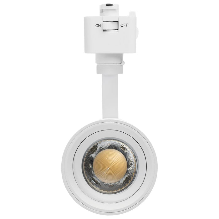 SATCO/NUVO 15W LED Track Head Juno 20 To 50 Degree Adjustable Beam Spread CCT Selectable 2700K/3000K/3500K/4000K/5000K 120V 90 CRI Matte White Finish (TH5031)