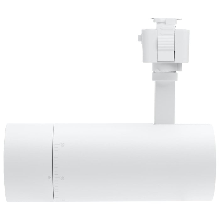 SATCO/NUVO 15W LED Track Head Juno 20 To 50 Degree Adjustable Beam Spread CCT Selectable 2700K/3000K/3500K/4000K/5000K 120V 90 CRI Matte White Finish (TH5031)