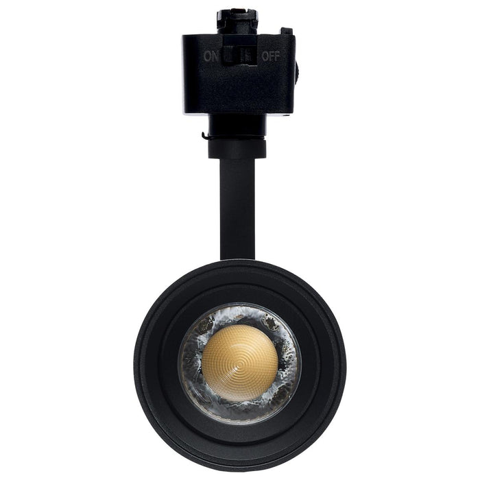 SATCO/NUVO 15W LED Track Head Juno 20 To 50 Degree Adjustable Beam Spread CCT Selectable 2700K/3000K/3500K/4000K/5000K 120V 90 CRI Matte Black Finish (TH5032)