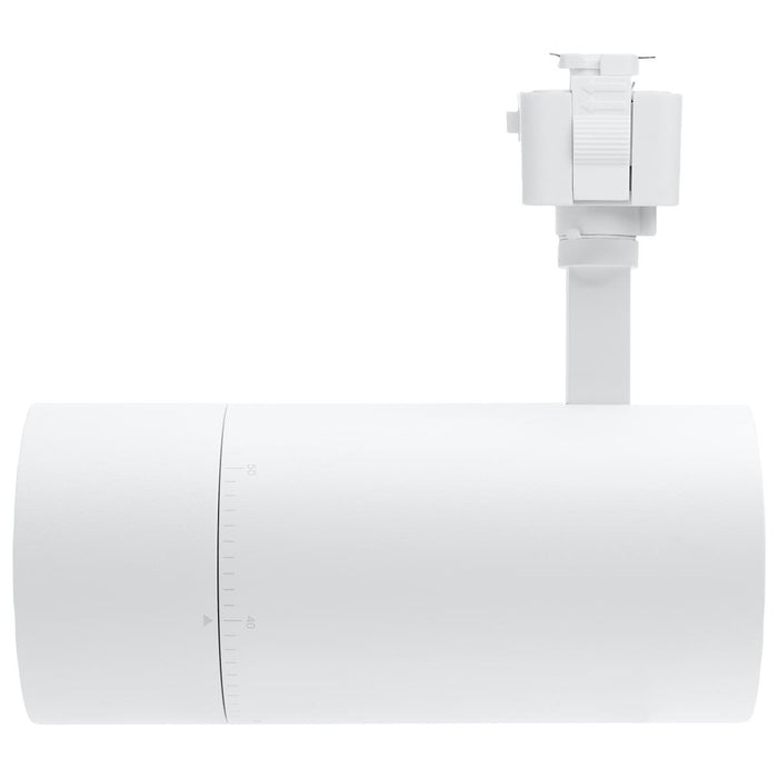 SATCO/NUVO 30W LED Track Head Juno 20 To 50 Degree Adjustable Beam Spread CCT Selectable 2700K/3000K/3500K/4000K/5000K 120V 90 CRI Matte White Finish (TH5041)