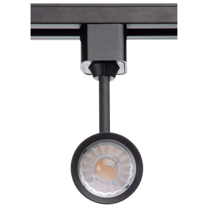 SATCO/NUVO 12W LED Commercial Track Head Black Cylinder 24 Degree Beam Angle 3000K (TH602)