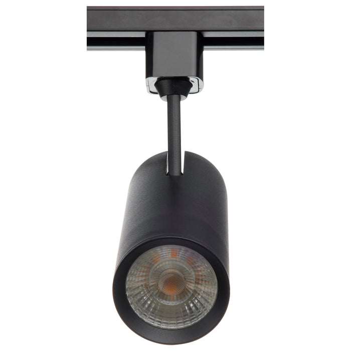 SATCO/NUVO 15W LED Commercial Track Head Black Cylinder 24 Degree Beam Angle 3000K (TH612)