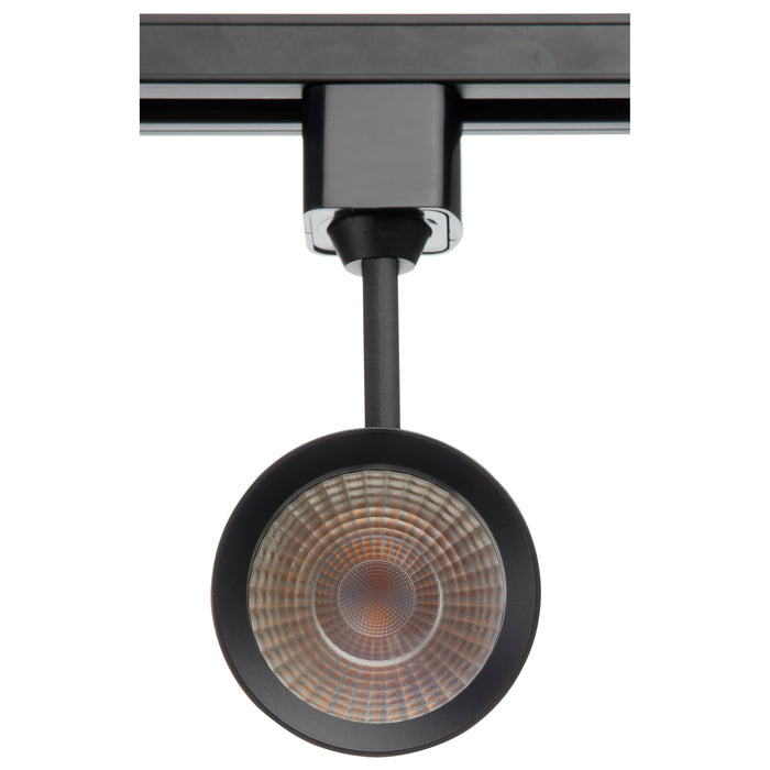 SATCO/NUVO 15W LED Commercial Track Head Black Cylinder 24 Degree Beam Angle 3000K (TH612)