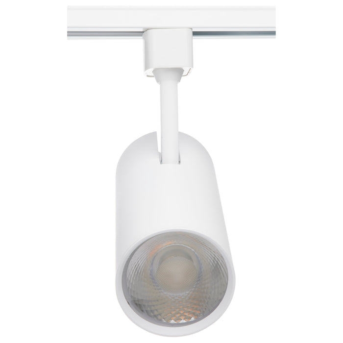 SATCO/NUVO 30W LED Commercial Track Head White Cylinder 36 Degree Beam Angle 3000K (TH623)