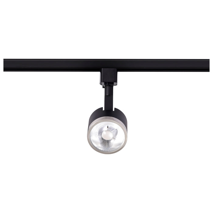 SATCO/NUVO 12W LED Track Head Round 3000K 24 Degree Beam Angle Matte Black/Brushed Nickel (TH636)