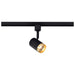 SATCO/NUVO 12W LED Track Head Small Cylinder 3000K 24 Degree Beam Angle Matte Black/Brushed Brass (TH637)