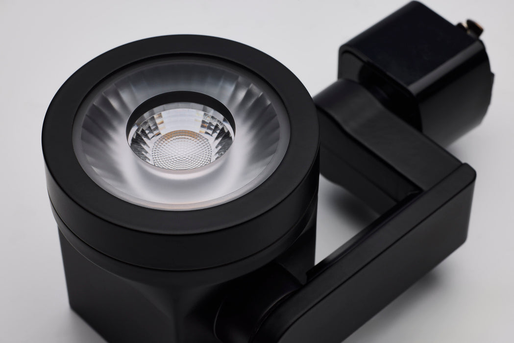 SATCO/NUVO LED Lantern Style Track Head 12W 24 Degree Beam Angle 3000K Dimmable Black (TH652)