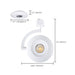 SATCO/NUVO ORB LED H-Style Track Head 12W CCT Selectable 3000K/4000K/5000K 36 Degree Beam Angle 120V White Finish (TH673)