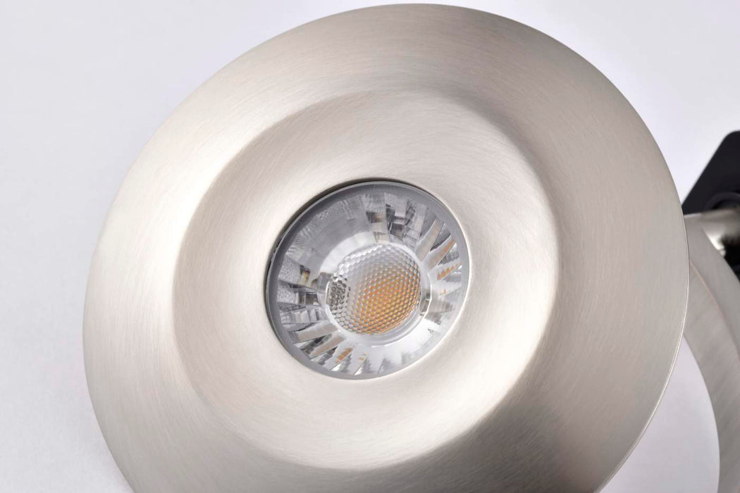 SATCO/NUVO ORB LED H-Style Track Head 12W CCT Selectable 3000K/4000K/5000K 36 Degree Beam Angle 120V Brushed Nickel Finish (TH675)