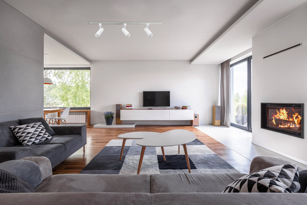 SATCO/NUVO 20W LED Track Head 48 Degree Beam Spread CCT Selectable 2700K/3000K/3500K/4000K/5000K Matte White Finish (TH713)