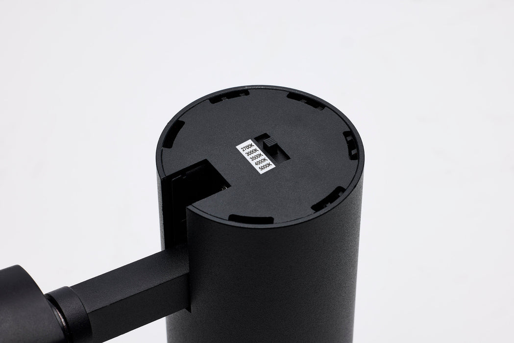 SATCO/NUVO 20W LED Track Head 48 Degree Beam Spread CCT Selectable 2700K/3000K/3500K/4000K/5000K Matte Black Finish (TH714)