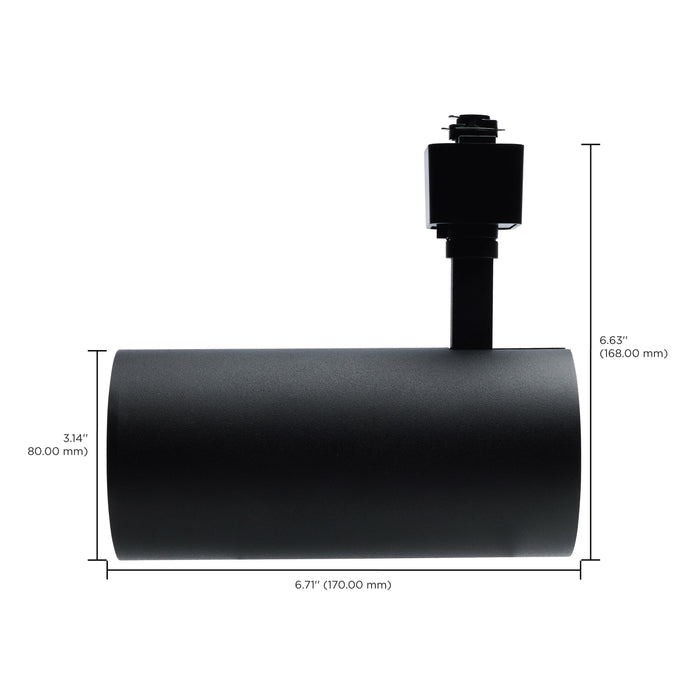 SATCO/NUVO 30W LED Track Head 48 Degree Beam Spread CCT Selectable 2700K/3000K/3500K/4000K/5000K Matte Black Finish (TH724)