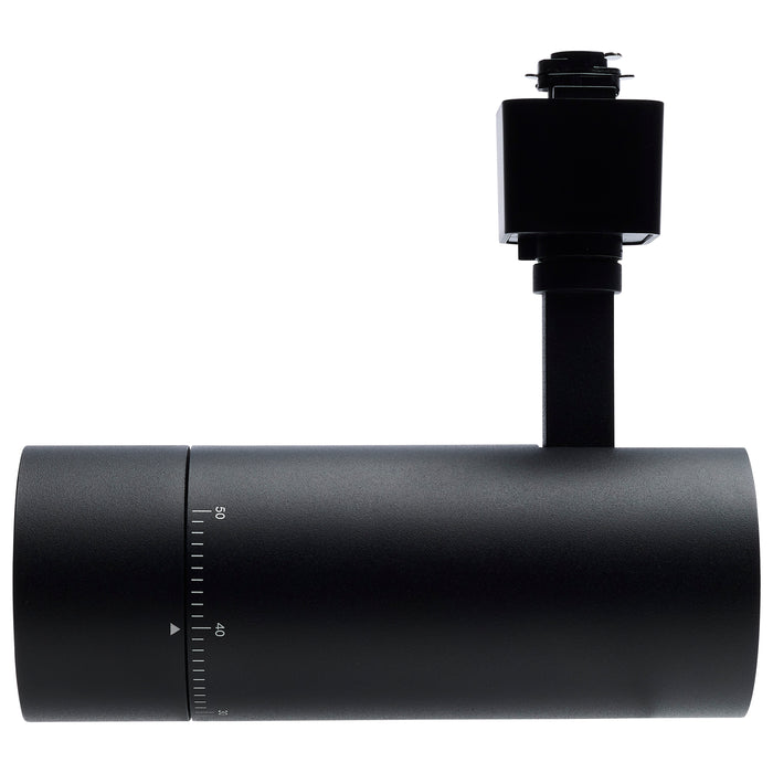 SATCO/NUVO 15W LED Track Head 20 To 50 Degree Adjustable Beam Spread CCT Selectable 2700K/3000K/3500K/4000K/5000K Matte Black Finish (TH732)