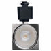 SATCO/NUVO 8W Square LED Track Head CCT Selectable 2700K/3000K/3500K/4000K/5000K Dim To Warm H Style 36 Degree Beam Angle 120V Brushed Nickel (TH753)