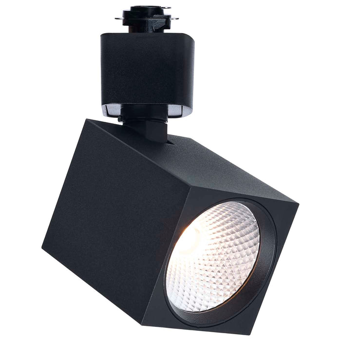 SATCO/NUVO 8W Square LED Track Head CCT Selectable 2700K/3000K/3500K/4000K/5000K Dim To Warm H Style 48 Degree Beam Angle 120V Black (TH755)