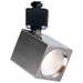 SATCO/NUVO 8W Square LED Track Head CCT Selectable 2700K/3000K/3500K/4000K/5000K Dim To Warm H Style 48 Degree Beam Angle 120V Brushed Nickel (TH756)