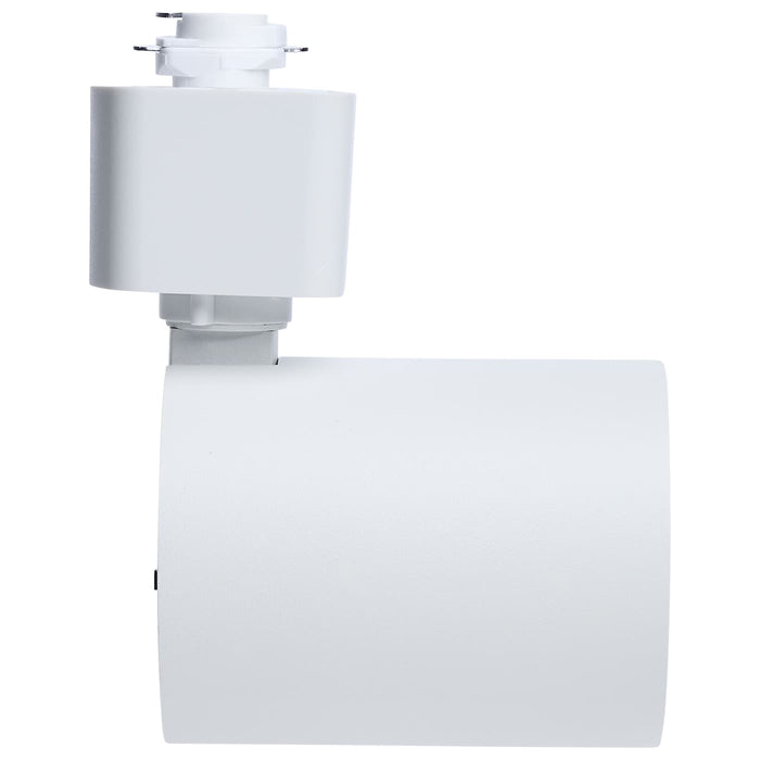 SATCO/NUVO 8W Round LED Track Head CCT Selectable 2700K/3000K/3500K/4000K/5000K Dim To Warm H Style 48 Degree Beam Angle 120V White (TH764)