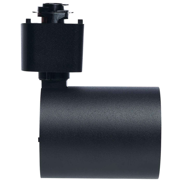 SATCO/NUVO 8W Round LED Track Head CCT Selectable 2700K/3000K/3500K/4000K/5000K Dim To Warm H Style 48 Degree Beam Angle 120V Black (TH765)
