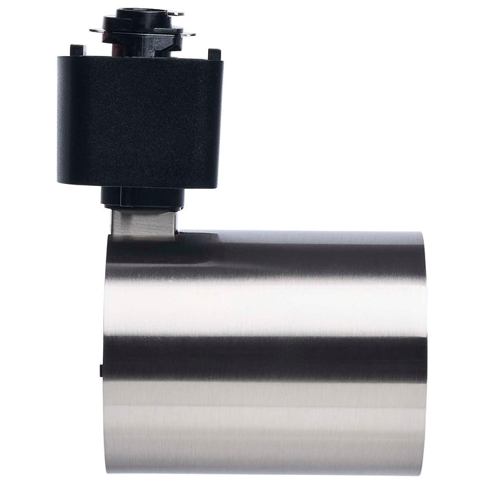 SATCO/NUVO 8W Round LED Track Head CCT Selectable 2700K/3000K/3500K/4000K/5000K Dim To Warm H Style 48 Degree Beam Angle 120V Brushed Nickel (TH766)
