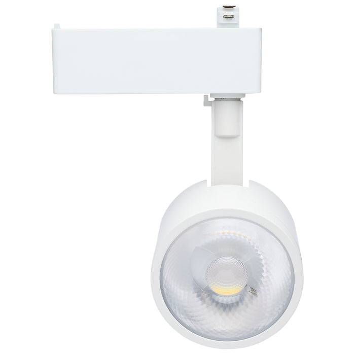 SATCO/NUVO Smart LED Track Head Round 12W 1100Lm 120V Starfish Enabled RGBTW Matte White Finish (TH903)
