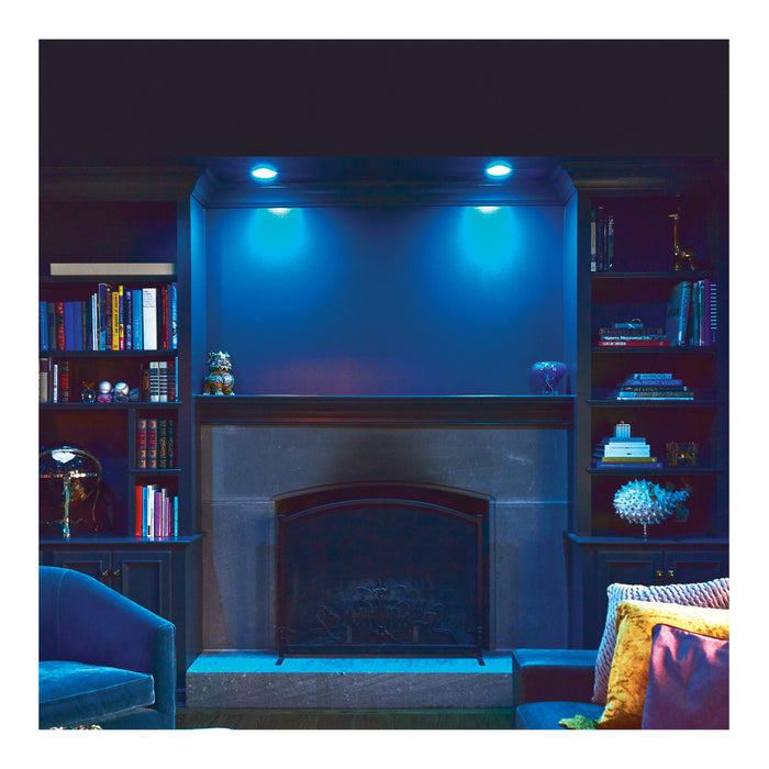 SATCO/NUVO Smart LED Track Head Round 12W 1100Lm 120V Starfish Enabled RGBTW Matte Black Finish (TH904)