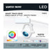 SATCO/NUVO Smart LED Track Head Pinch Back 12W 1100Lm 120V Starfish Enabled RGBTW Matte White Finish (TH913)