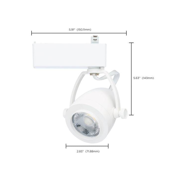 SATCO/NUVO Smart LED Track Head Pinch Back 12W 1100Lm 120V Starfish Enabled RGBTW Matte White Finish (TH913)