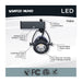 SATCO/NUVO Smart LED Track Head Pinch Back 12W 1100Lm 120V Starfish Enabled RGBTW Matte Black Finish (TH914)