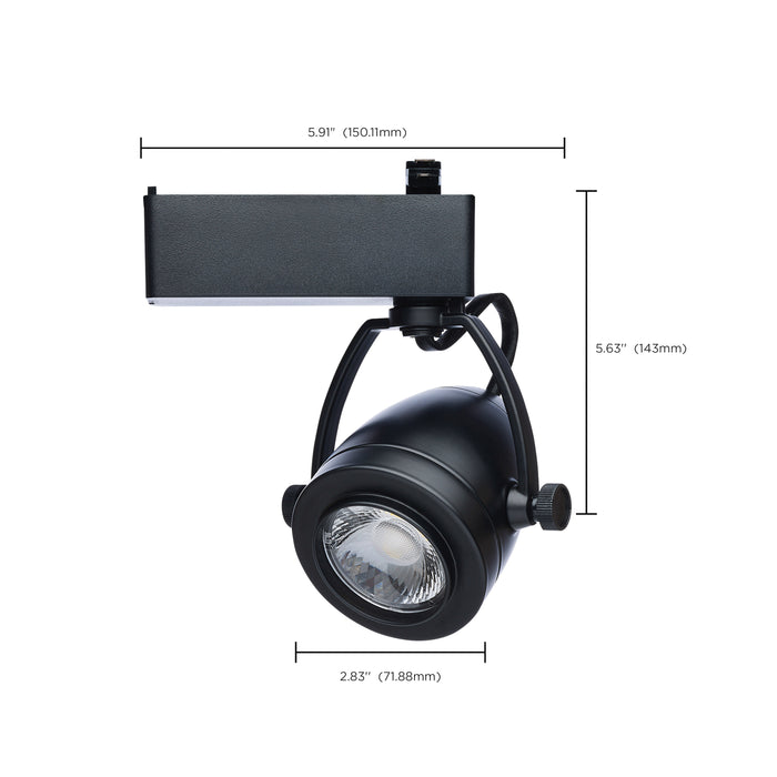SATCO/NUVO Smart LED Track Head Pinch Back 12W 1100Lm 120V Starfish Enabled RGBTW Matte Black Finish (TH914)