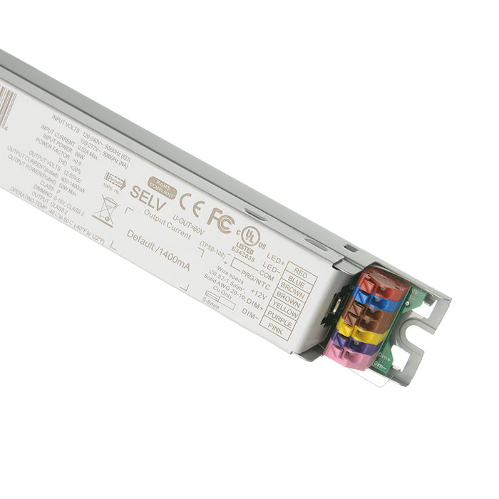 Fulham Constant Current LED Driver Programmable 50W 400Ma-1400Ma 12-55Vdc (THCC-1M1UNV140P-50E)