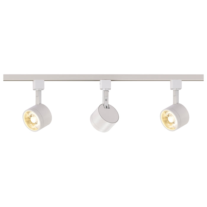 SATCO/NUVO Track Lighting Kit 12W LED 3000K 36 Degree Round Shape White Finish (TK403)