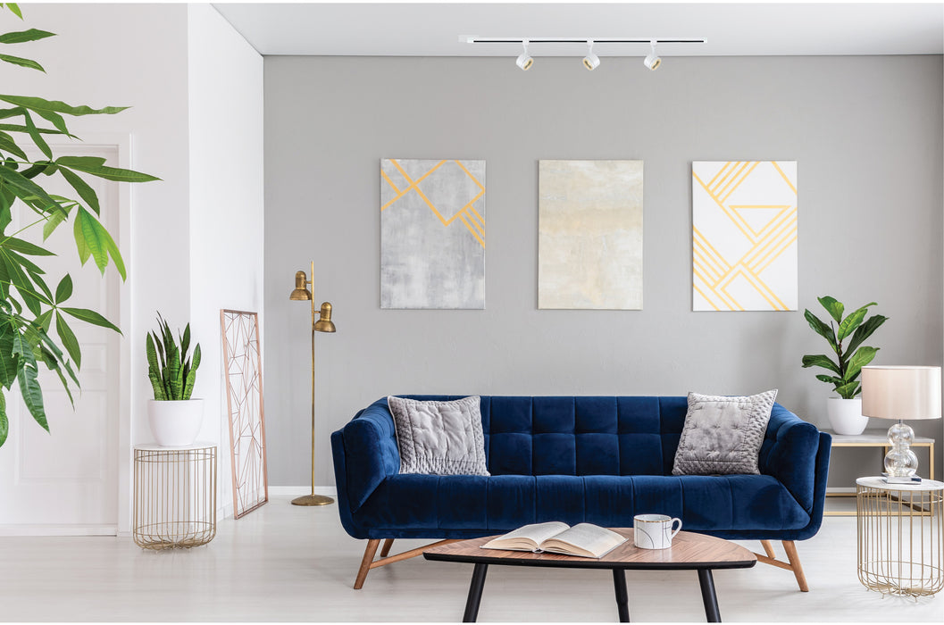 SATCO/NUVO Track Lighting Kit 12W LED 3000K 36 Degree Round Shape White Finish (TK403)