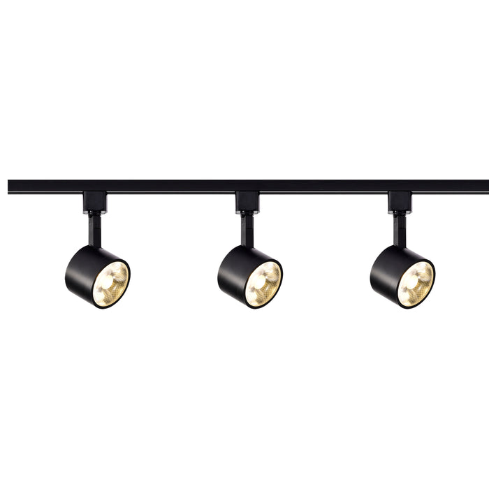 SATCO/NUVO Track Lighting Kit 12W LED 3000K 36 Degree Round Shape Black Finish (TK404)
