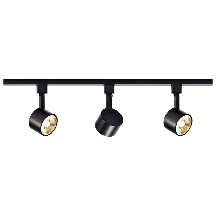 SATCO/NUVO Track Lighting Kit 12W LED 3000K 36 Degree Round Shape Black Finish (TK404)