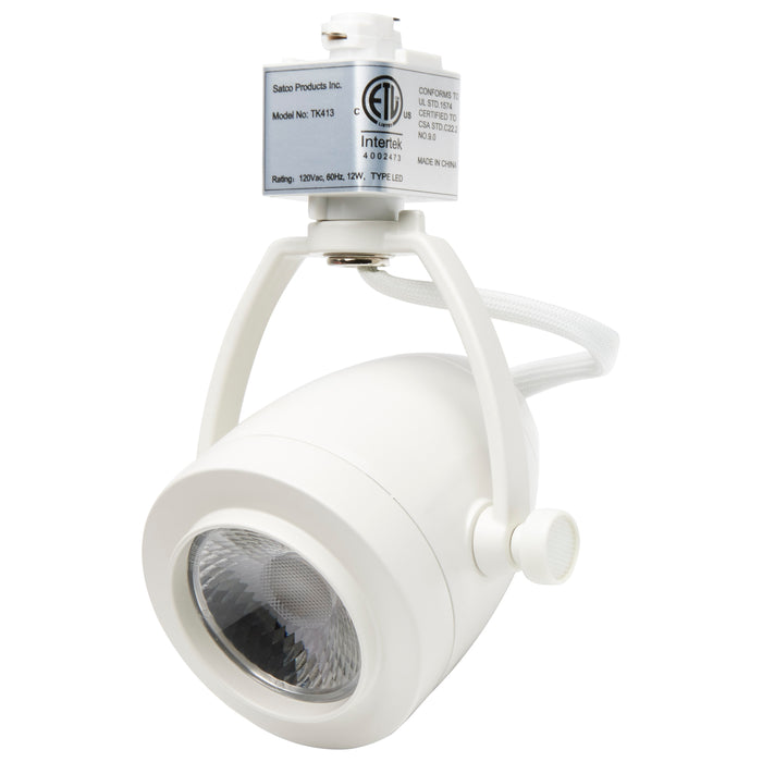 SATCO/NUVO Track Lighting Kit 12W LED 3000K 36 Degree Pinch Back Shape White Finish (TK413)