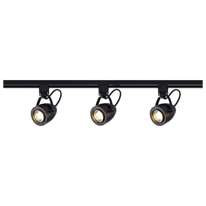 SATCO/NUVO Track Lighting Kit 12W LED 3000K 36 Degree Pinch Back Black Finish (TK414)